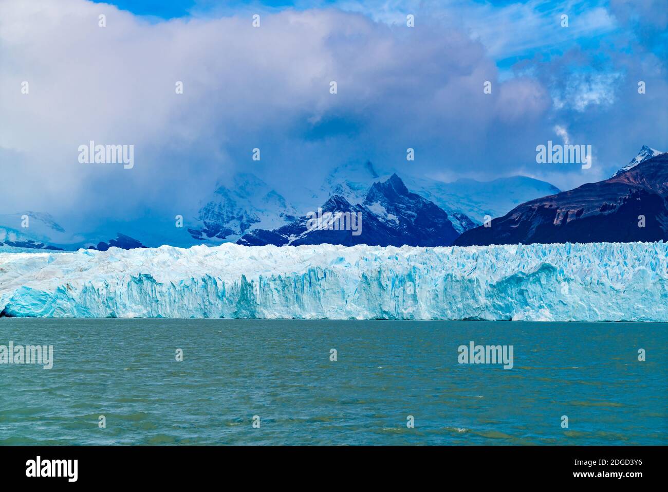 Ghiacciaio Perito Moreno nel Parco Nazionale di Loa Glaciares Foto Stock