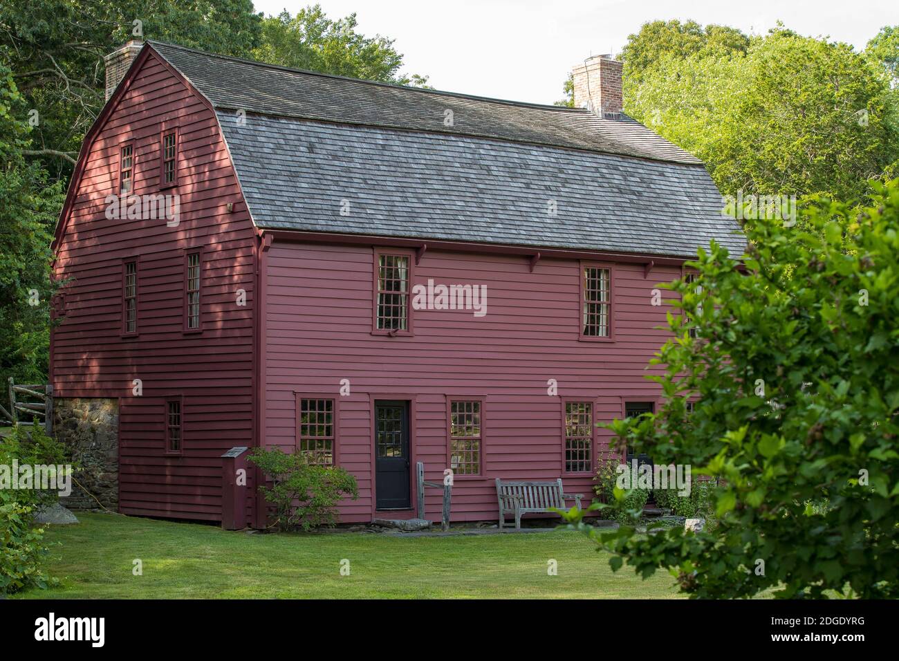 Gilbert Stuart, artista, pittore è nato su questa proprietà e ha vissuto qui per 6 anni. Museum è una casa del 1750 dove è nato Stuart, un snu operativo Foto Stock