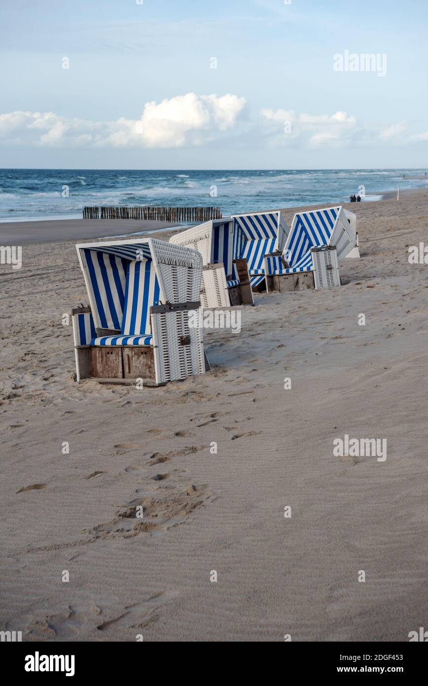 Sedie da spiaggia Foto Stock