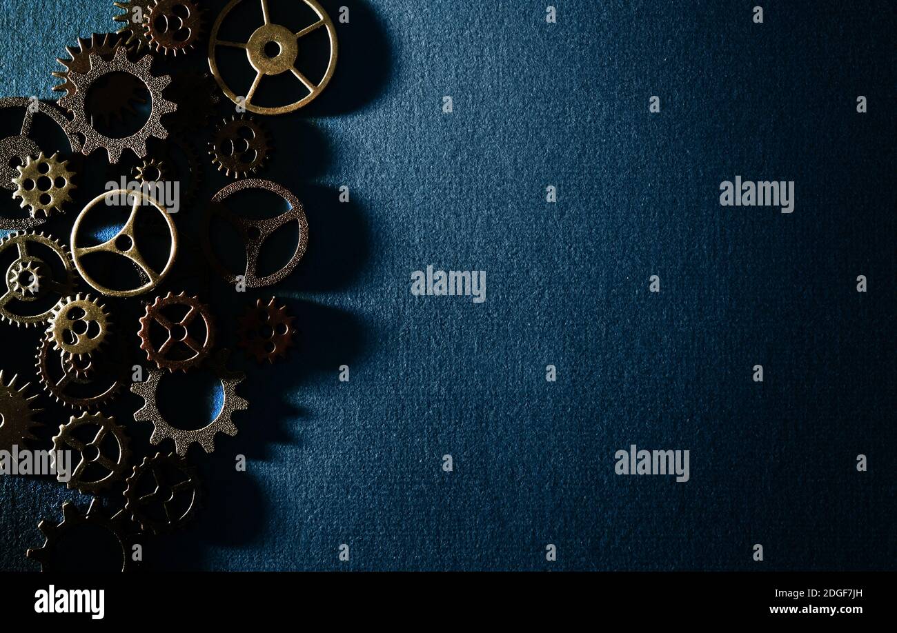 Sfondo ingranaggi macchina Foto Stock