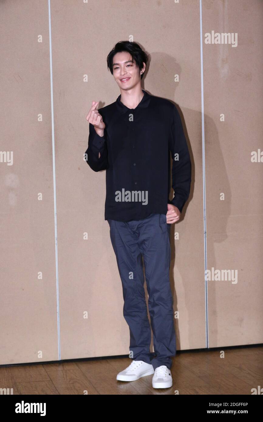 --FILE--attore taiwanese Tsao Yu-ning si presenta ad un conferece dei media per promuovere il suo nuovo film romantico chiamato Do You Love Me As i Love You, Taipei City, Foto Stock