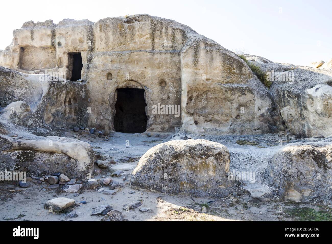 La grotta antica città di Uplisziche, Georgia, Asia Foto Stock
