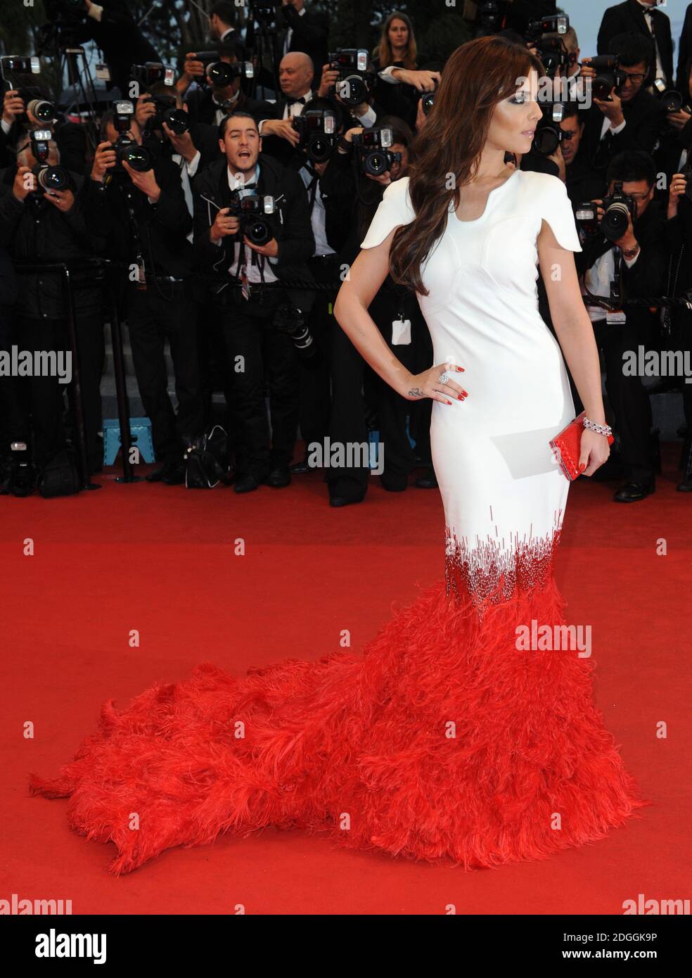 Cheryl Cole arriva al Gala Screening di Amour, tenuto al Palais de Festival, parte del 65° Festival di Cannes. Foto Stock