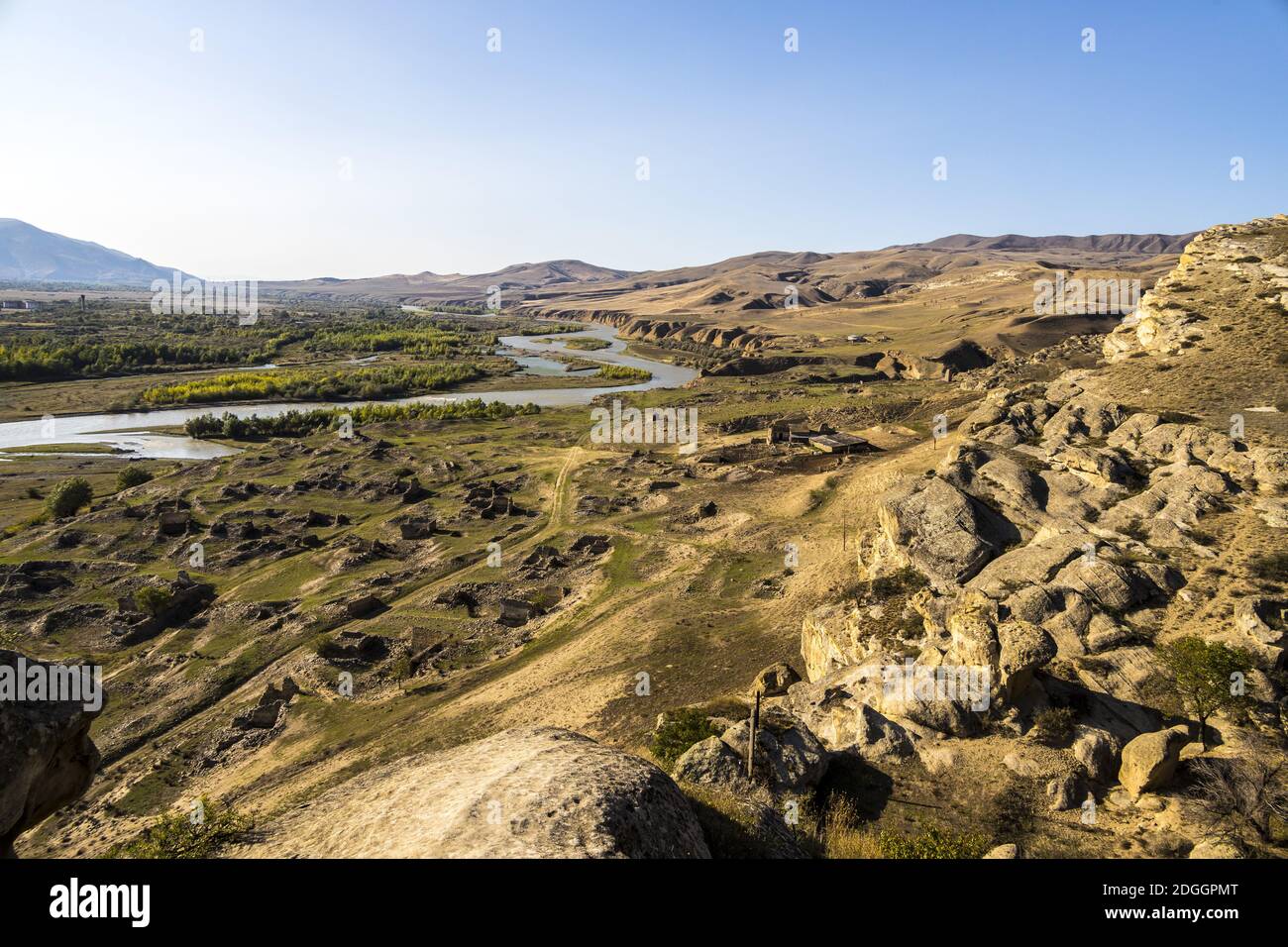La grotta antica città di Uplisziche, Georgia, Asia Foto Stock