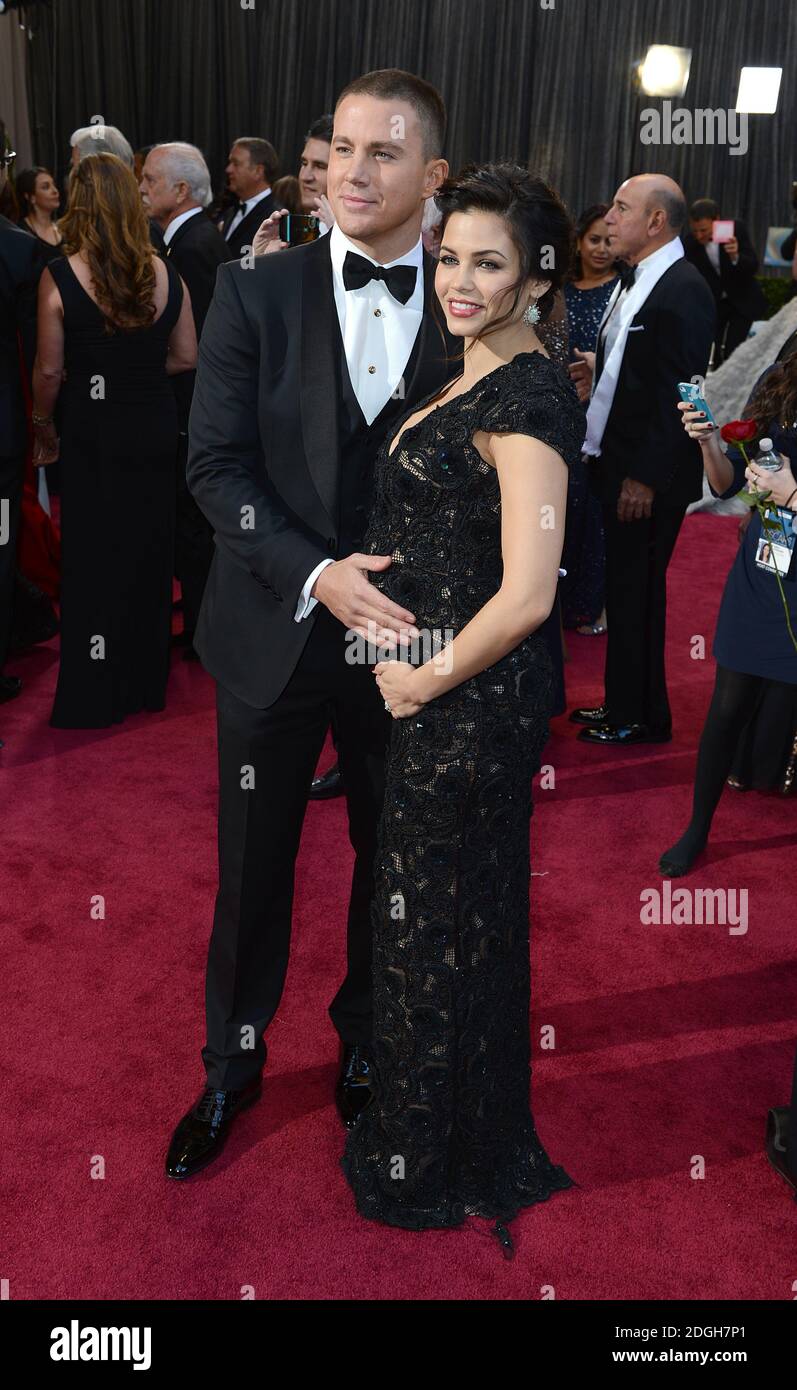 Jenna Dewan e Channing Tatum arrivano per l'85esimo Academy Awards al Dolby Theatre di Los Angeles. Foto Stock