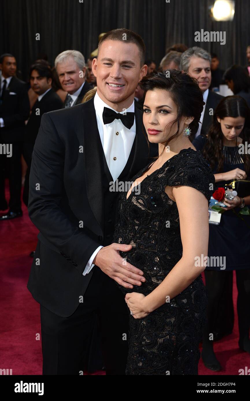 Jenna Dewan e Channing Tatum arrivano per l'85esimo Academy Awards al Dolby Theatre di Los Angeles. Foto Stock
