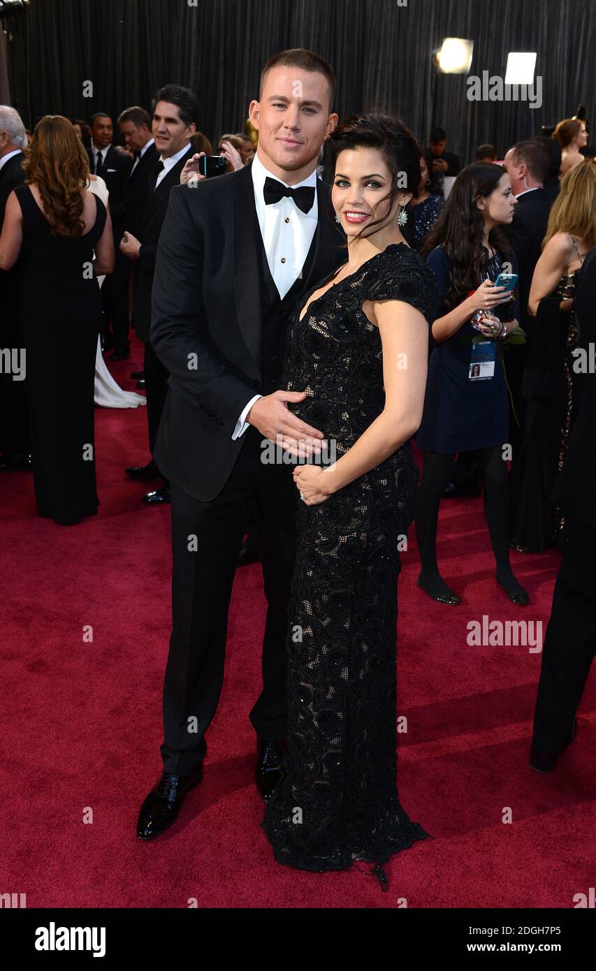 Jenna Dewan e Channing Tatum arrivano per l'85esimo Academy Awards al Dolby Theatre di Los Angeles. Foto Stock
