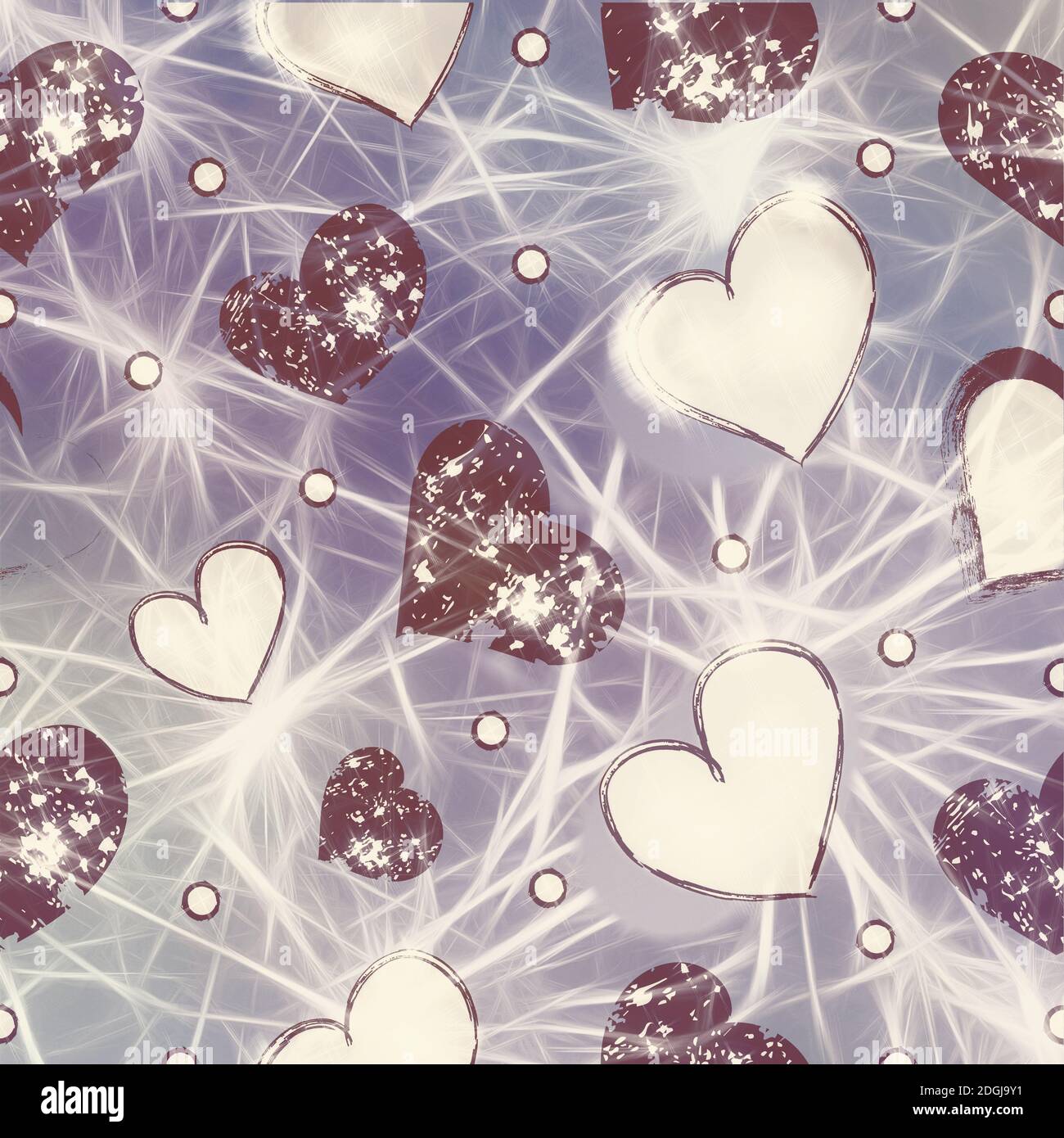 Luminoso sfondo festivo per i saluti di San Valentino Foto Stock