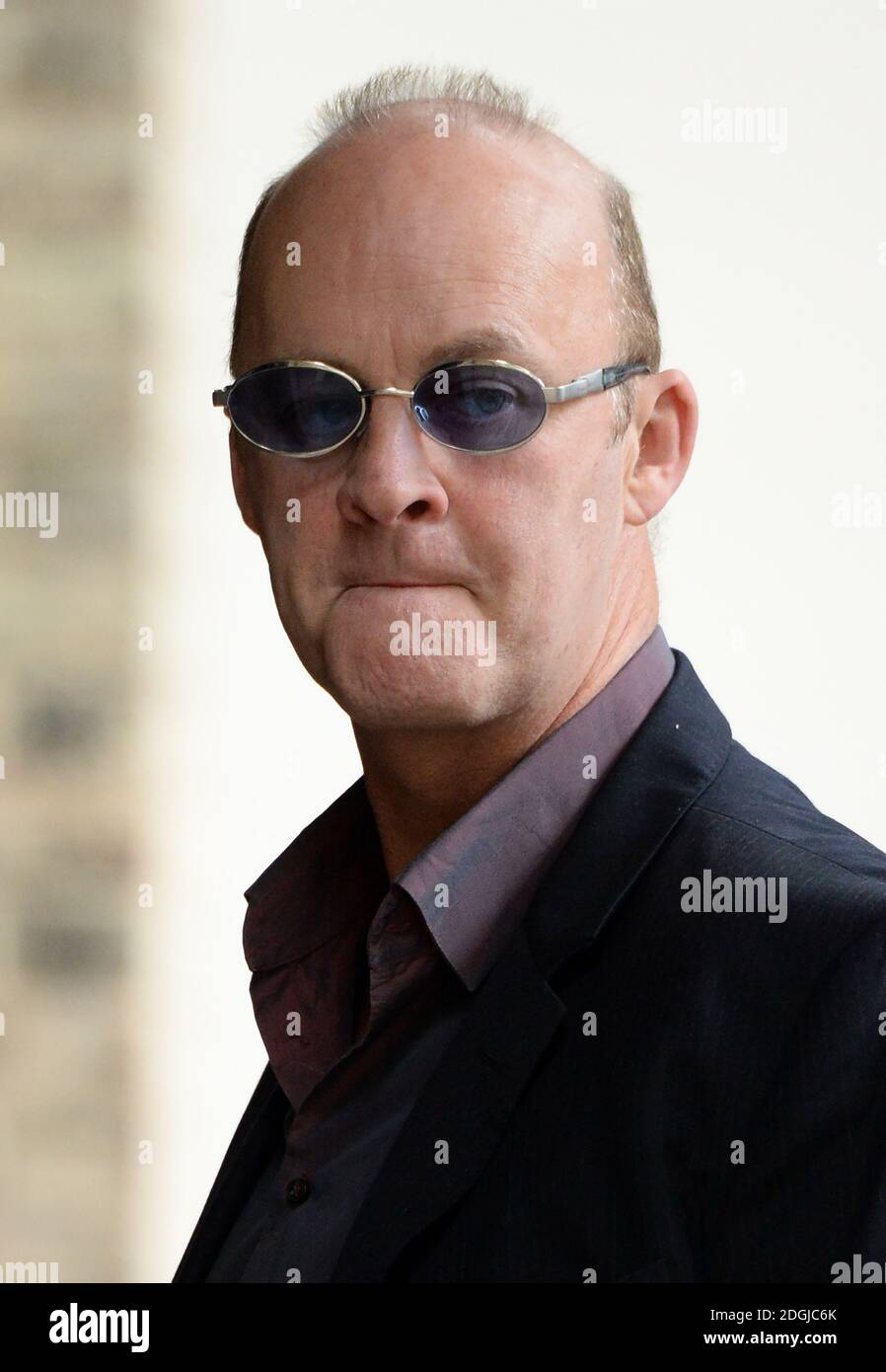 Tim McInnery arriva al Memorial Service per Mark Roland Shand, St Paul's Church, Knightsbridge, Londra Foto Stock