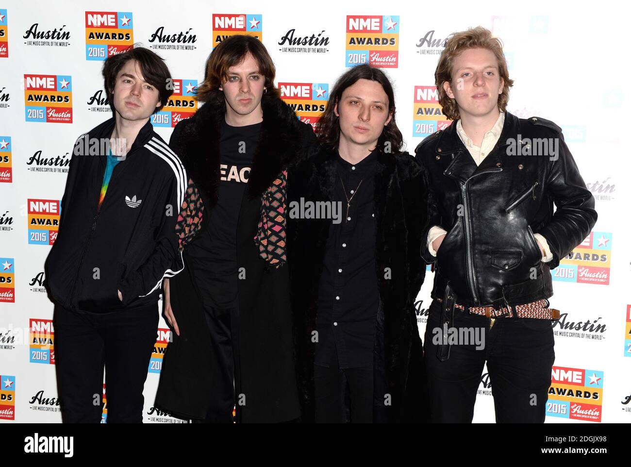Pace che partecipa al NME Awards 2015 con Austin Texas tenuto Alla O2 Academy Brixton di Londra Foto Stock