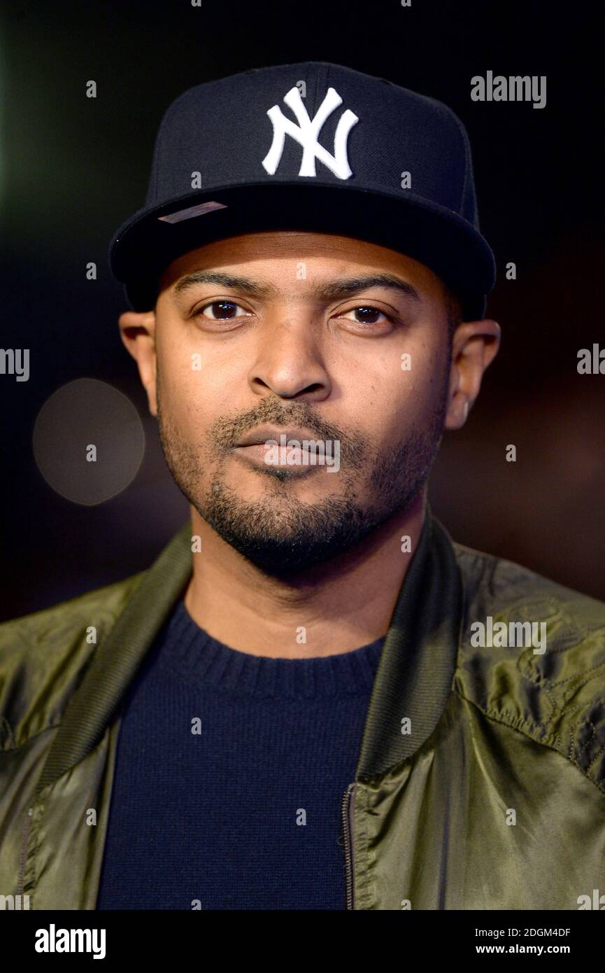 Noel Clarke partecipa alla prima europea di Eddie The Eagle a Odeon Leicester Square, Londra. Foto Stock