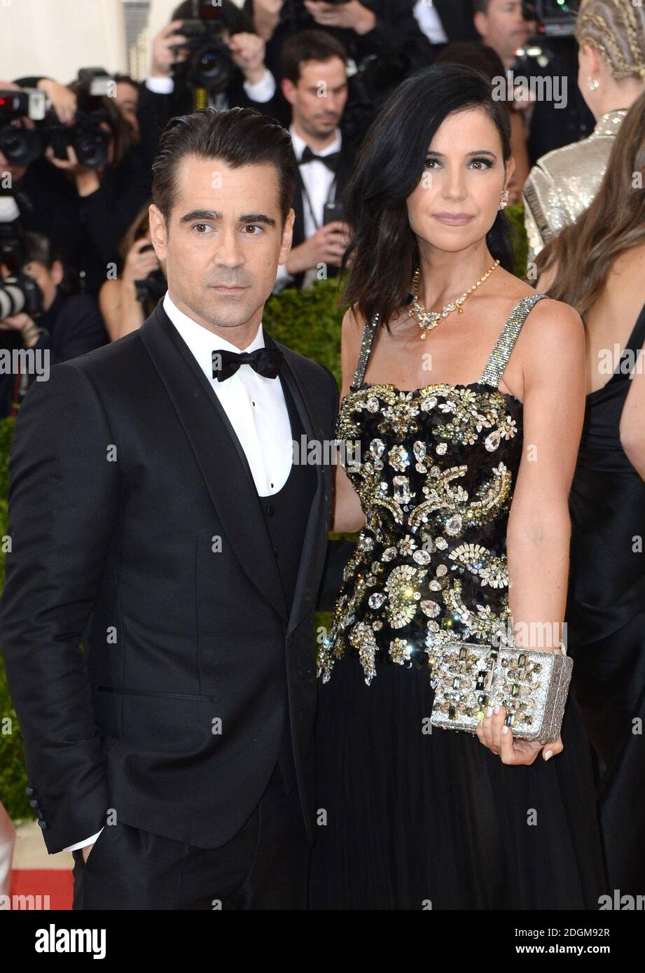 Colin Farrell e la sorella Claudine frequentano il Metropolitan Museum of Art Met Gala 2016, a New York City, USA. Il credito fotografico dovrebbe essere: Doug Peters/EMPICS Entertainment Foto Stock