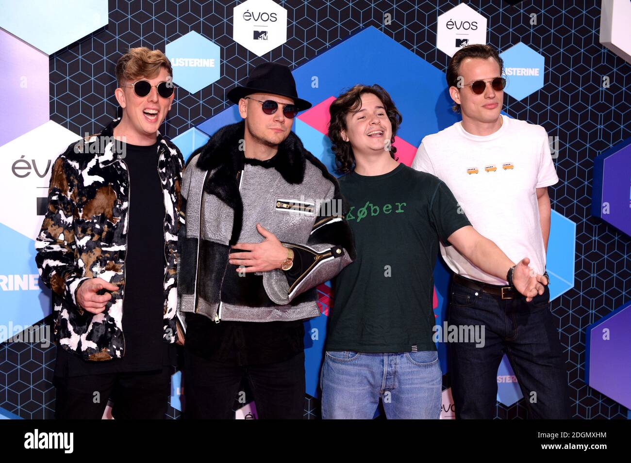 Lukas Graham partecipa al MTV Europe Music Awards 2016 alla Rotterdam Ahoy Arena, Rotterdam, Paesi Bassi Foto Stock