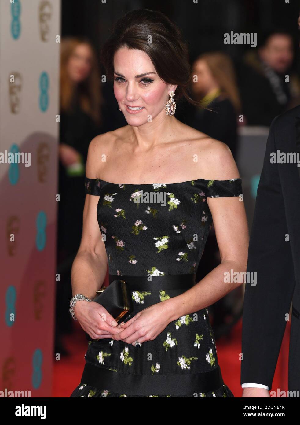 La Duchessa di Cambridge partecipa all'EE British Academy Film Awards tenutosi presso la Royal Albert Hall di Kensington Gore, Kensington, Londra. Data immagine: Domenica 12 febbraio 2017. Il credito fotografico dovrebbe essere: Doug Peters/ EMPICS Entertainment Foto Stock