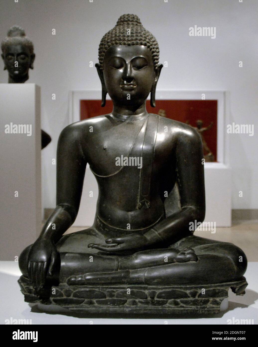 Buddha. Regno Lanna (Thailandia). Scultura in bronzo, 15 ° secolo. Dallas Museum of Art state of Texas. Stati Uniti. Foto Stock