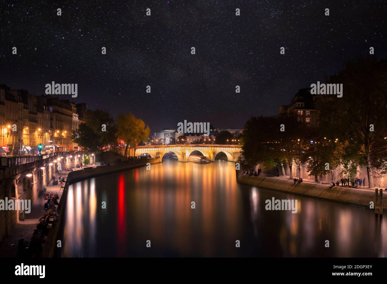 Parigi di notte Foto Stock