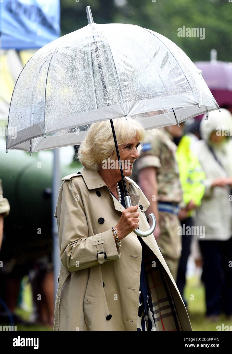La Duchessa di Cornovaglia partecipa al Sandringham Flower Show Foto Stock