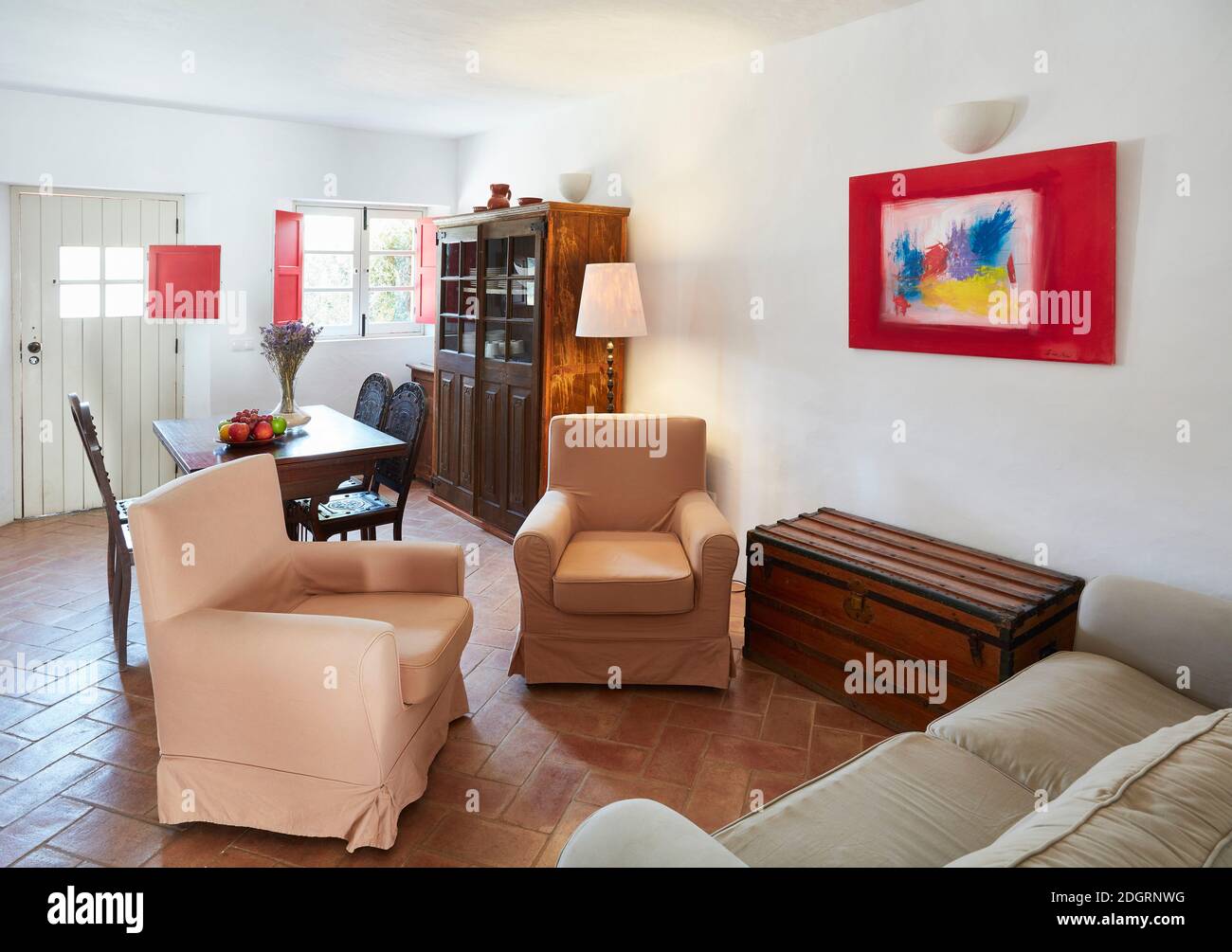 All'interno di Aldeia da Pedralva, un resort costruito dalle rovine di un tradizionale villaggio portoghese a Vila do Bispo, Algarve, Portogallo Foto Stock