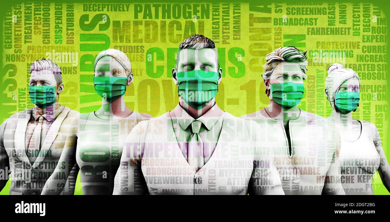 Medici professionisti Covid-19 Foto Stock