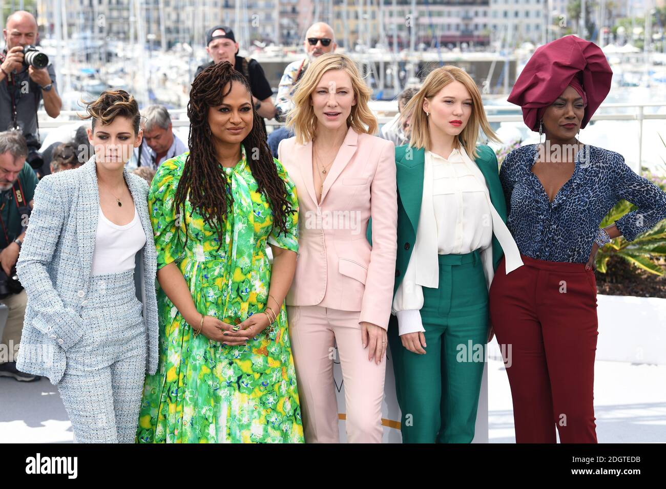 Kristen Stewart, Ava Duvernay, Cate Blanchett, Blanchett, Lea Seydoux e Khadja Nin frequentano la fotocellula per la Giuria al Palais De Festival, parte del 71esimo Festival di Cannes. Il credito fotografico dovrebbe essere: Doug Peters/EMPICS Foto Stock