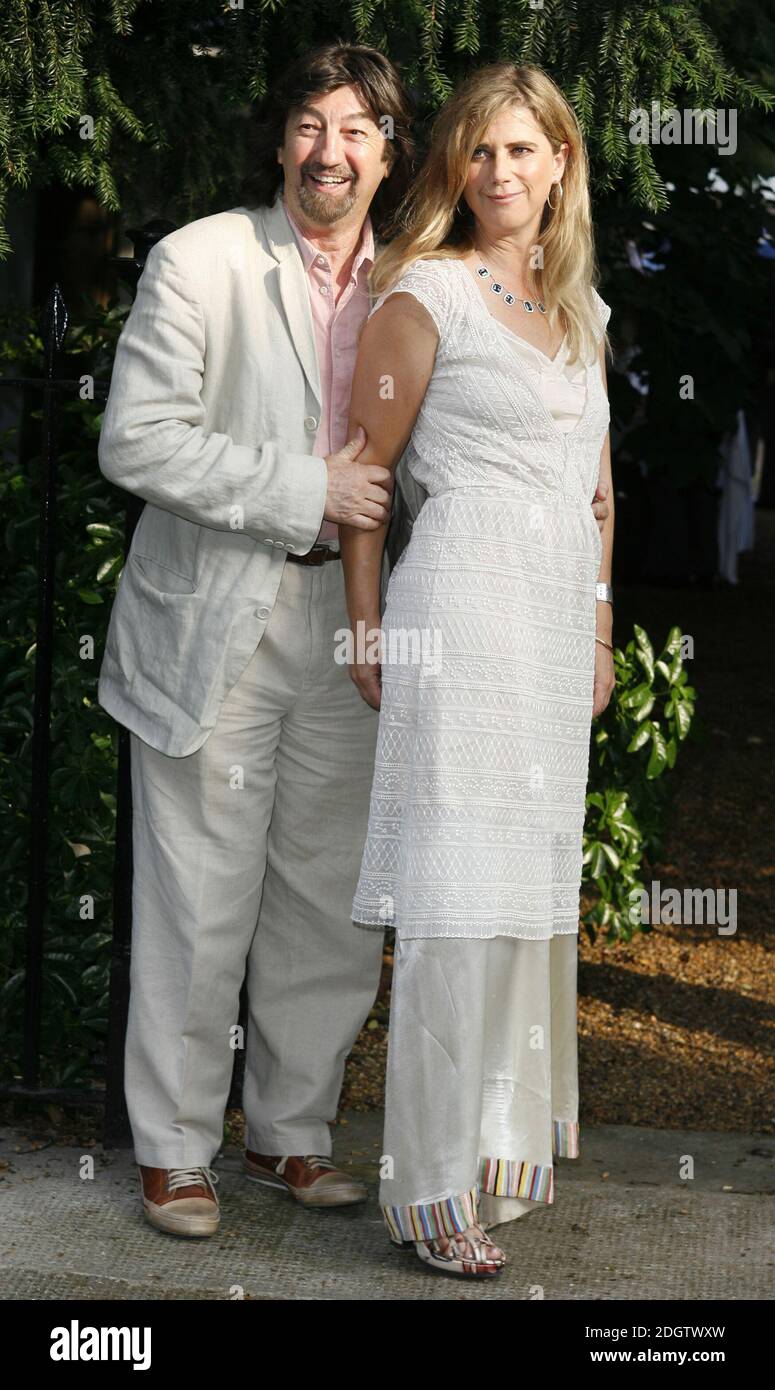 Trevor Nunn e Imogen Stubbs in arrivo a Sir David Frost's Garden Party, Chelsea, Londra. Foto Stock