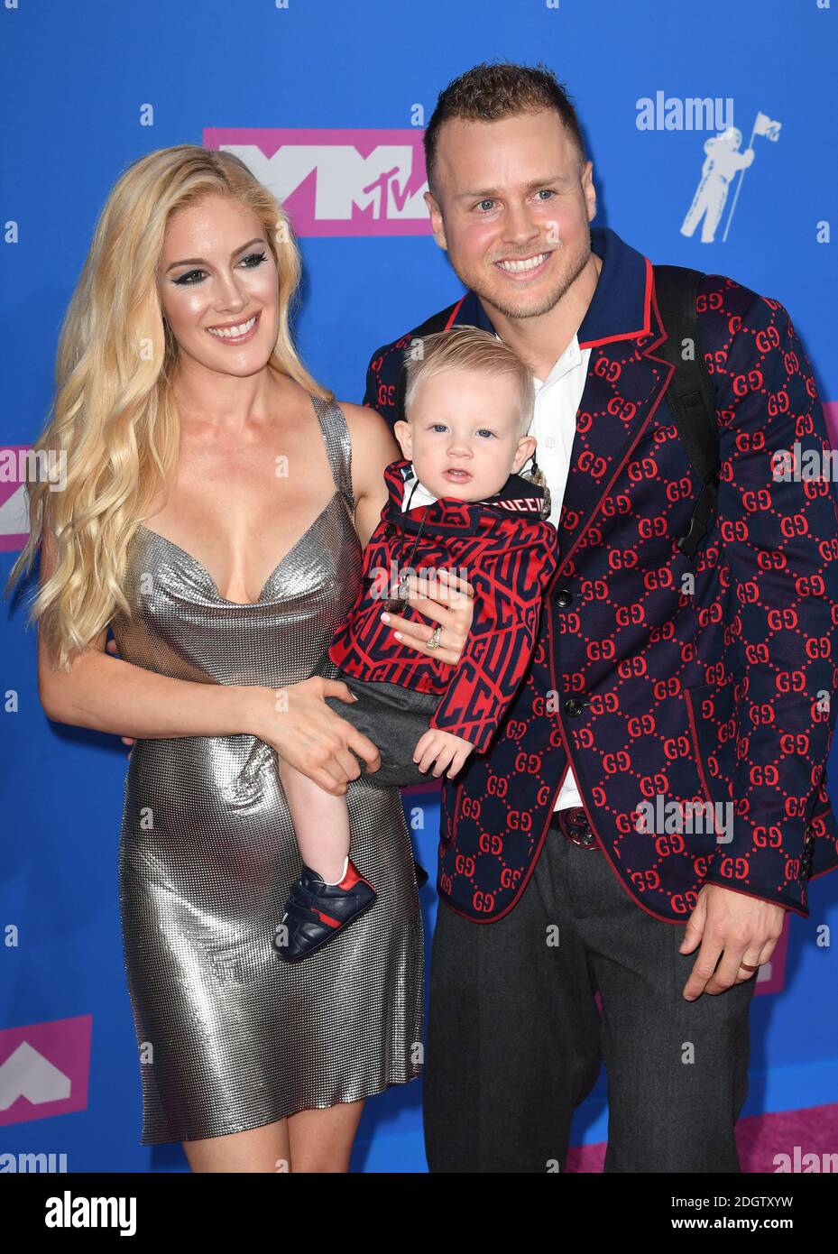 Heidi Montag e Spencer Pratt in arrivo al MTV Video Music Awards 2018, radio City, New York. Il credito fotografico dovrebbe essere: Doug Peters/EMPICS Foto Stock