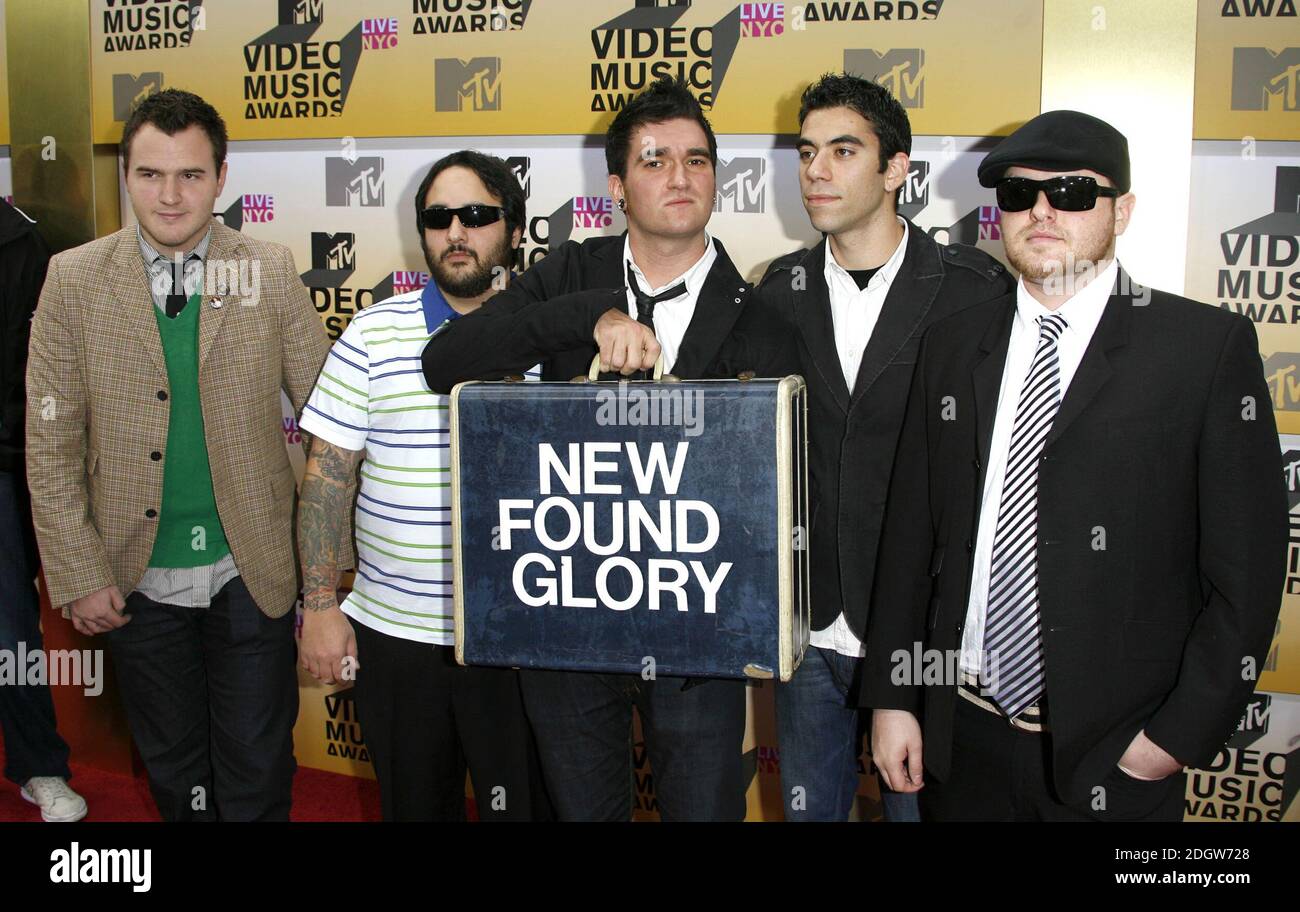 New Found Glory arriva al MTV Video Music Awards 2006, radio City, New York. Doug Peters/EMPICS intrattenimento Foto Stock
