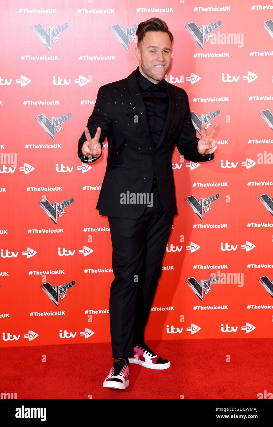 Olly Murs alla Voice UK 2019 Launch Photocall tenutasi al W Hotel, Leicester Square, Londra. Il credito immagine dovrebbe essere: Doug Peters/EMPICS Foto Stock