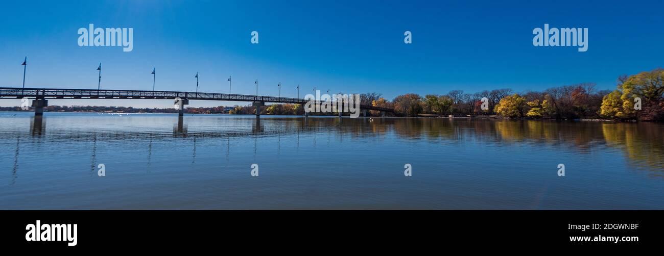 White Rock Lake Foto Stock