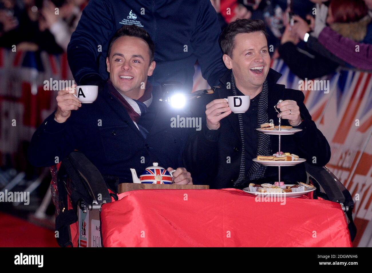 Anthony McPartlin e Declan Donnelly frequentano il Got Talent britannico Fotocellula al London Palladium Foto Stock