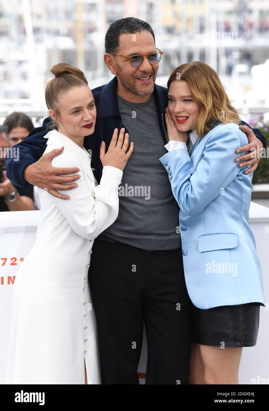 Sara Forestier, Roschdy Zem e Lea Seydoux partecipano alla Oh Mercy! Fotocellula, durante il 72esimo Festival del Cinema di Cannes. Il credito fotografico dovrebbe essere: Doug Peters/EMPICS Foto Stock