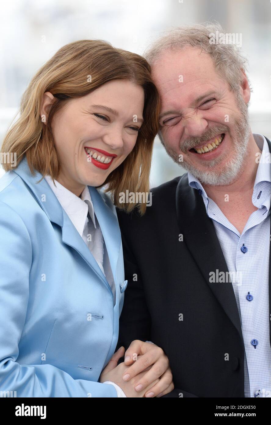 Lea Seydoux e Arnaud Desplechin partecipano alla Oh Mercy! Fotocellula, durante il 72esimo Festival del Cinema di Cannes. Il credito fotografico dovrebbe essere: Doug Peters/EMPICS Foto Stock