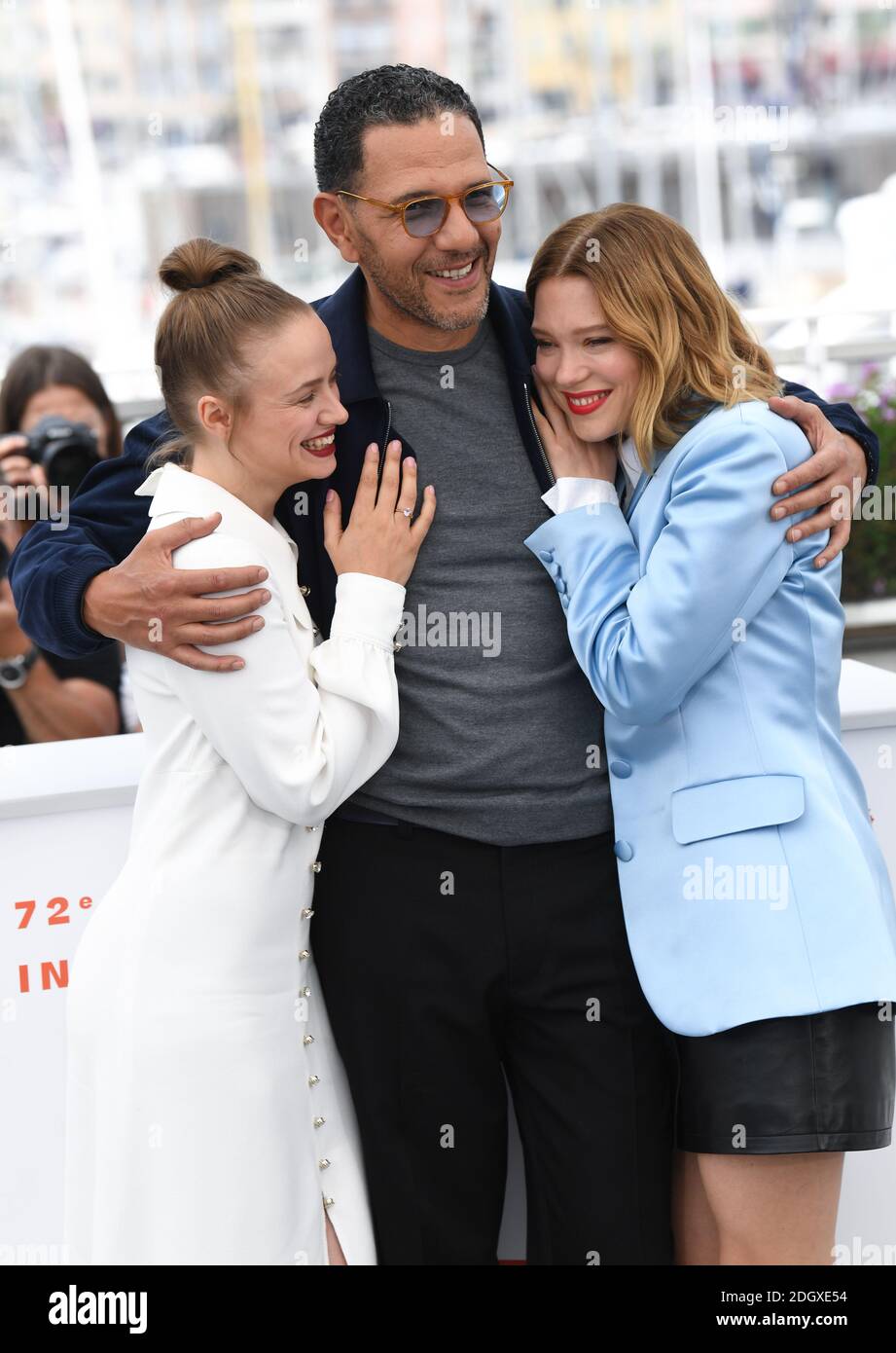 Sara Forestier, Roschdy Zem e Lea Seydoux partecipano alla Oh Mercy! Fotocellula, durante il 72esimo Festival del Cinema di Cannes. Il credito fotografico dovrebbe essere: Doug Peters/EMPICS Foto Stock