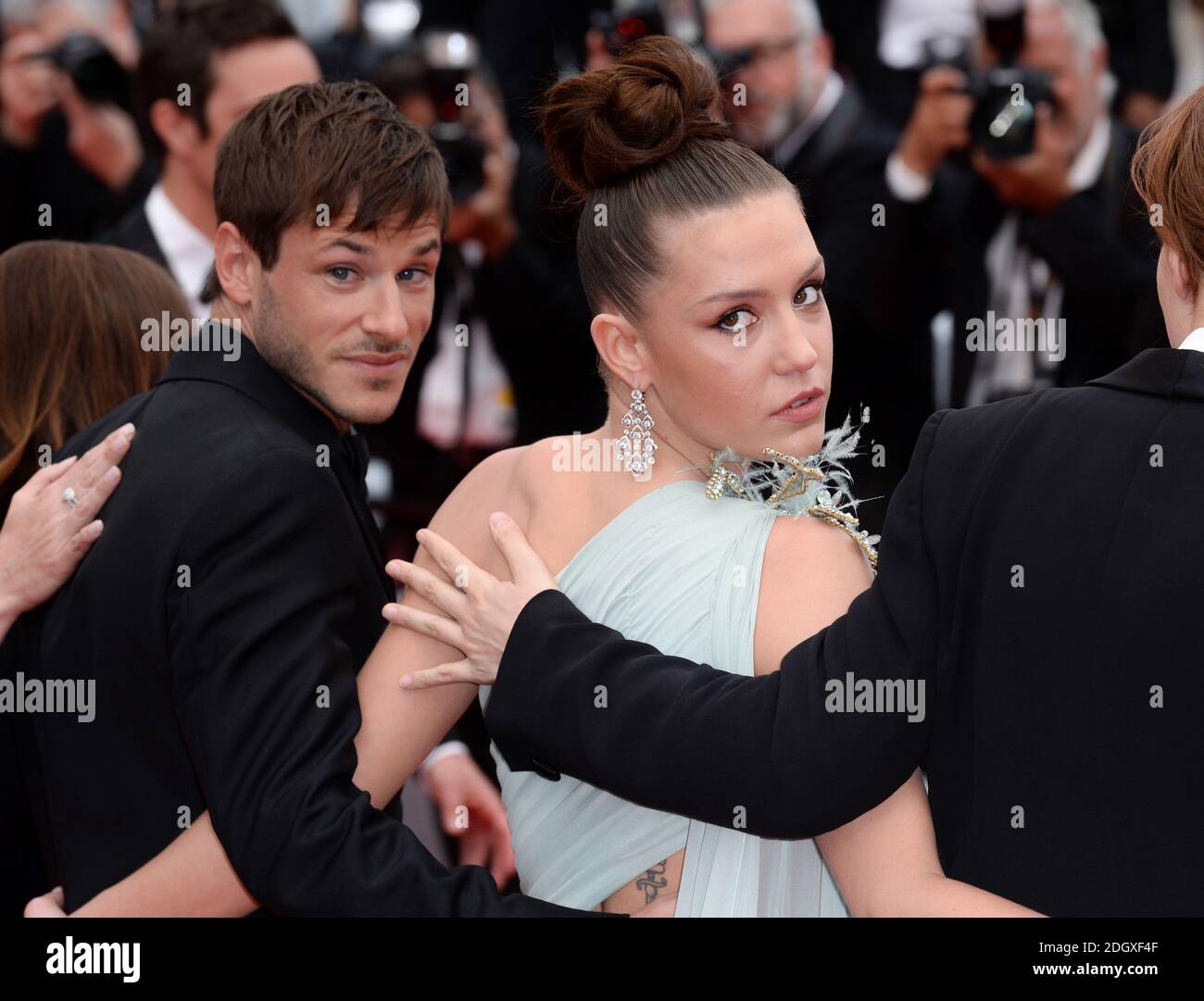Gaspard Ulliel (a sinistra) e Adele Exarchopoulos partecipano alla prima Sibyl durante il 72esimo Festival del Cinema di Cannes. Il credito immagine dovrebbe essere: Doug Peters/EMPICS Foto Stock