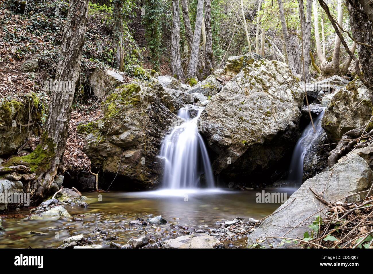 Piccola cascata a Cipro Foto Stock