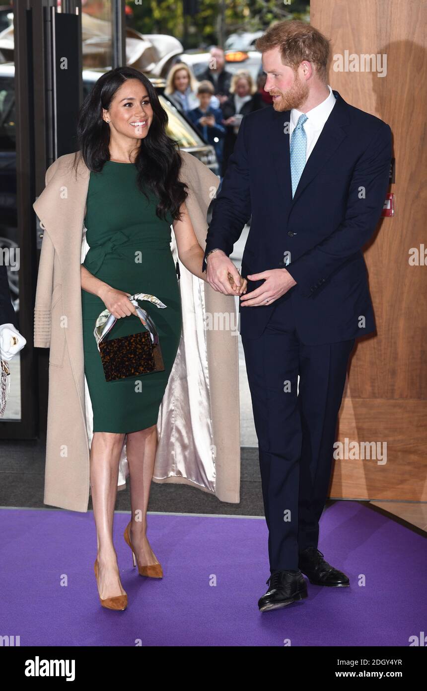 Il Duca e la Duchessa del Sussex frequentano l'annuale WellChild Awards al Royal Lancaster Hotel di Londra. Il credito fotografico dovrebbe essere: Doug Peters/EMPICS Foto Stock