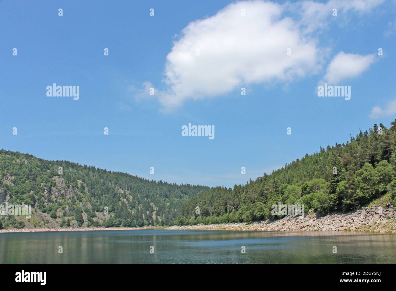Alsazia, le Lac Blanc massiccio dei Vosgi Foto Stock