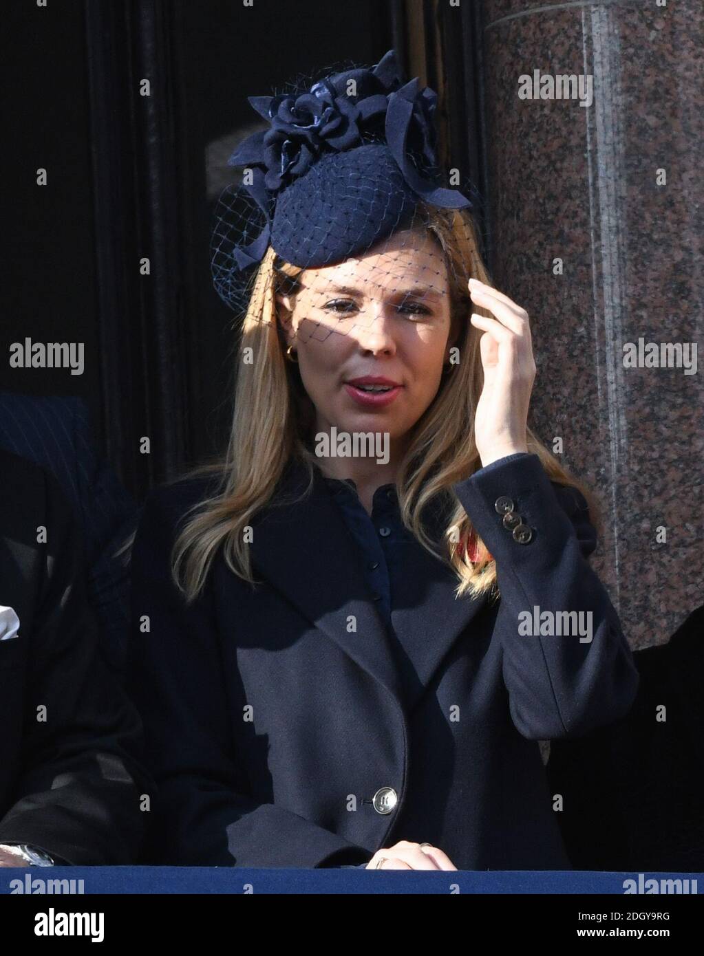 Carrie Symonds partecipa al Servizio Nazionale della Rimembranza al Cenotaph, Whitehall, Londra. Il credito fotografico dovrebbe essere: Doug Peters/EMPICS Foto Stock