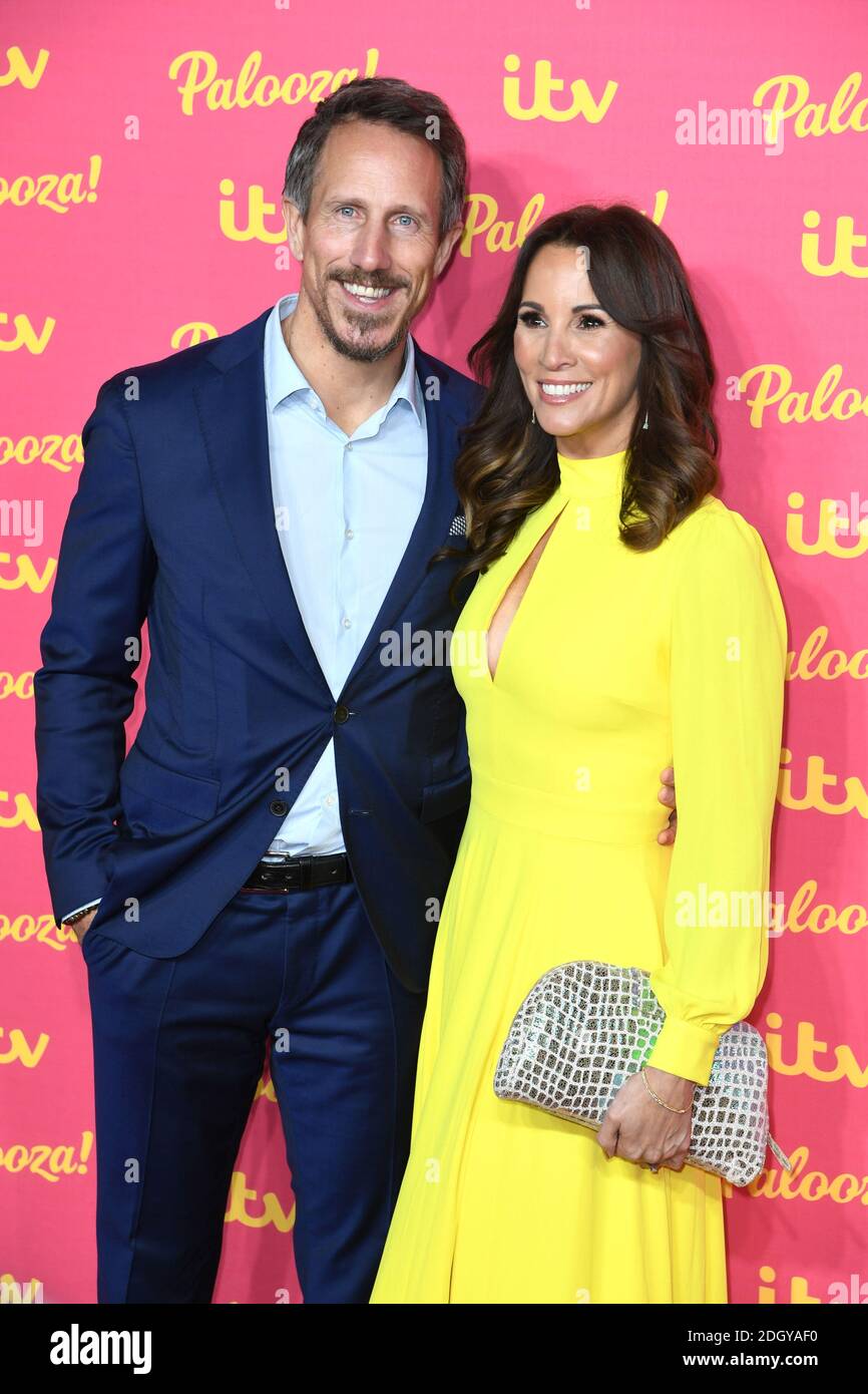 Nick Feeney e Andrea McLean partecipano all'ITV Palooza che si tiene al Royal Festival Hall, Southbank Centre, Londra. Il credito fotografico dovrebbe essere: Doug Peters/EMPICS Foto Stock