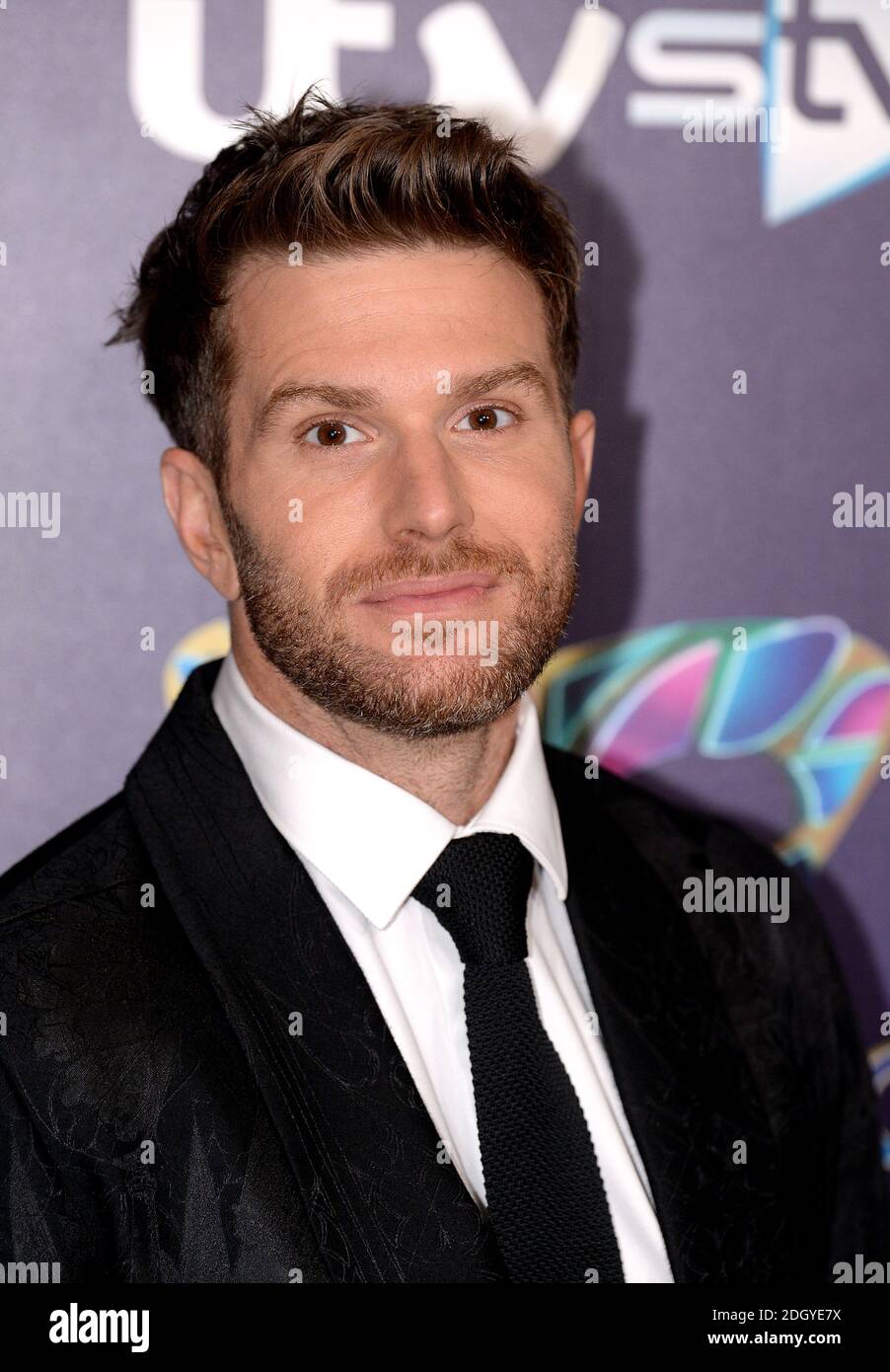 Joel Dommett partecipa al lancio della stampa Masked Singer presso il Mayfair Hotel di Londra Foto Stock