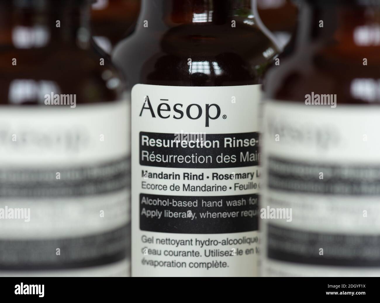 Aesop skin care lavaggio mani senza risciacquo Foto Stock
