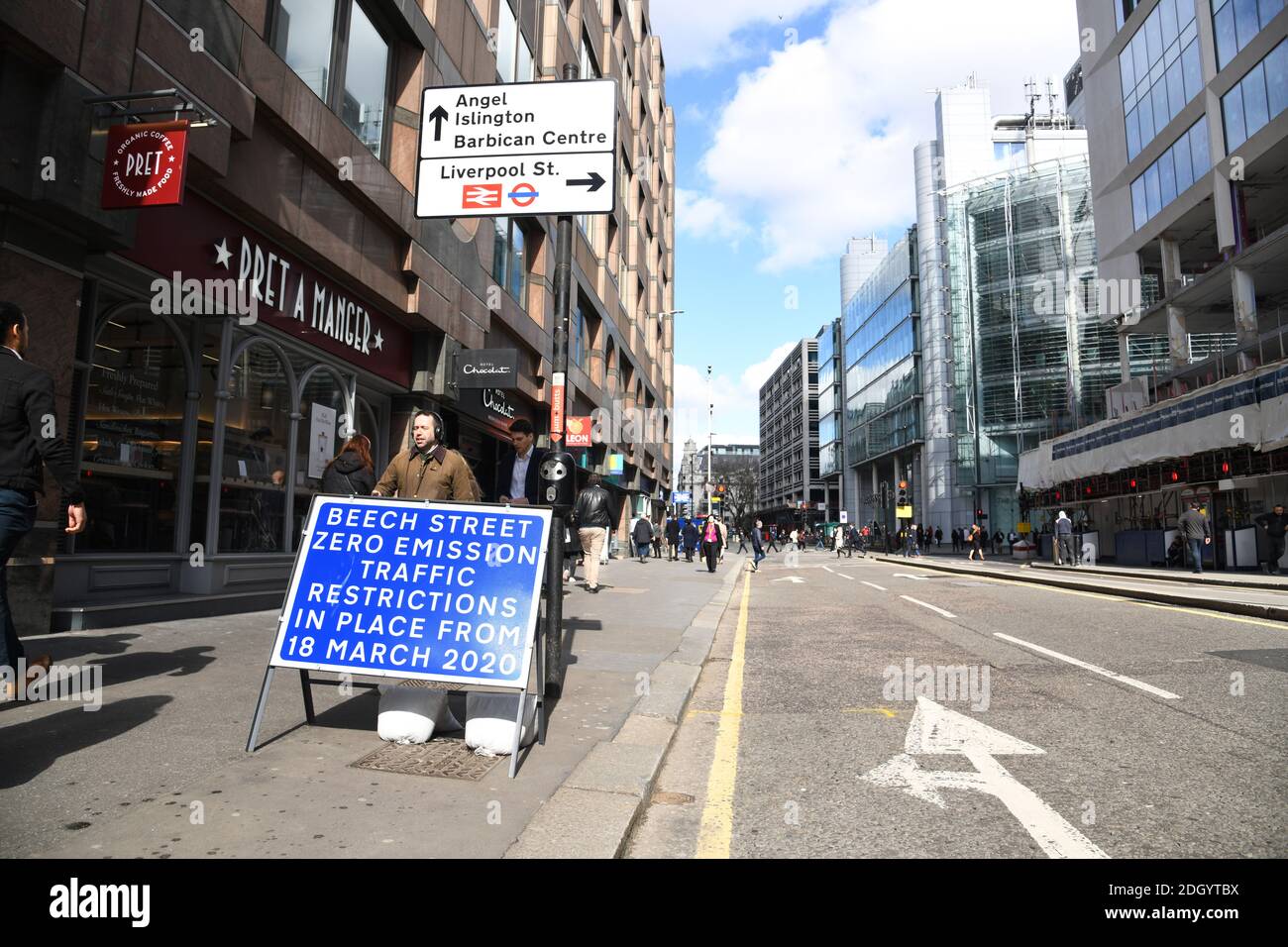 Zero Emission zone, città di Londra. Il credito fotografico dovrebbe essere: Doug Peters/EMPICS Foto Stock