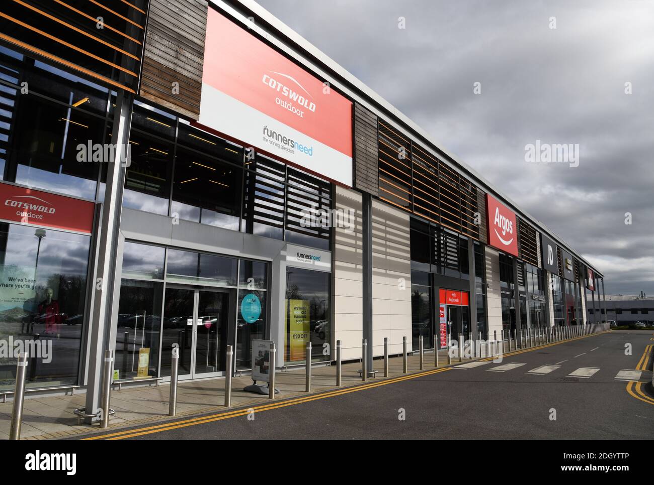 A1 Retail Park, Biggleswade, Bedfordshire. Il credito fotografico dovrebbe essere: Doug Peters/EMPICS Foto Stock