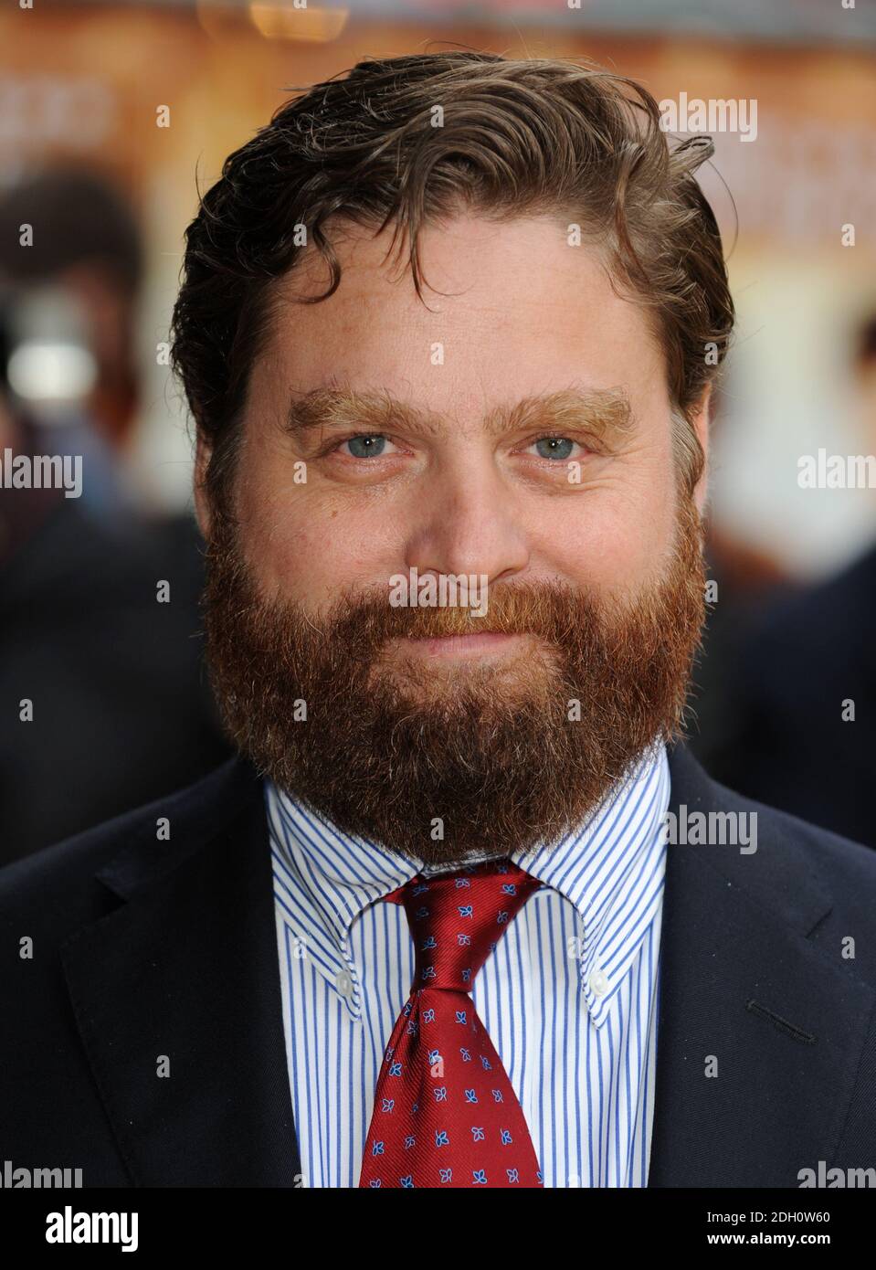 Zach Galifianakis arriva alla prima europea di The Hangover, Vue Cinema, Leicester Square, Londra. Foto Stock