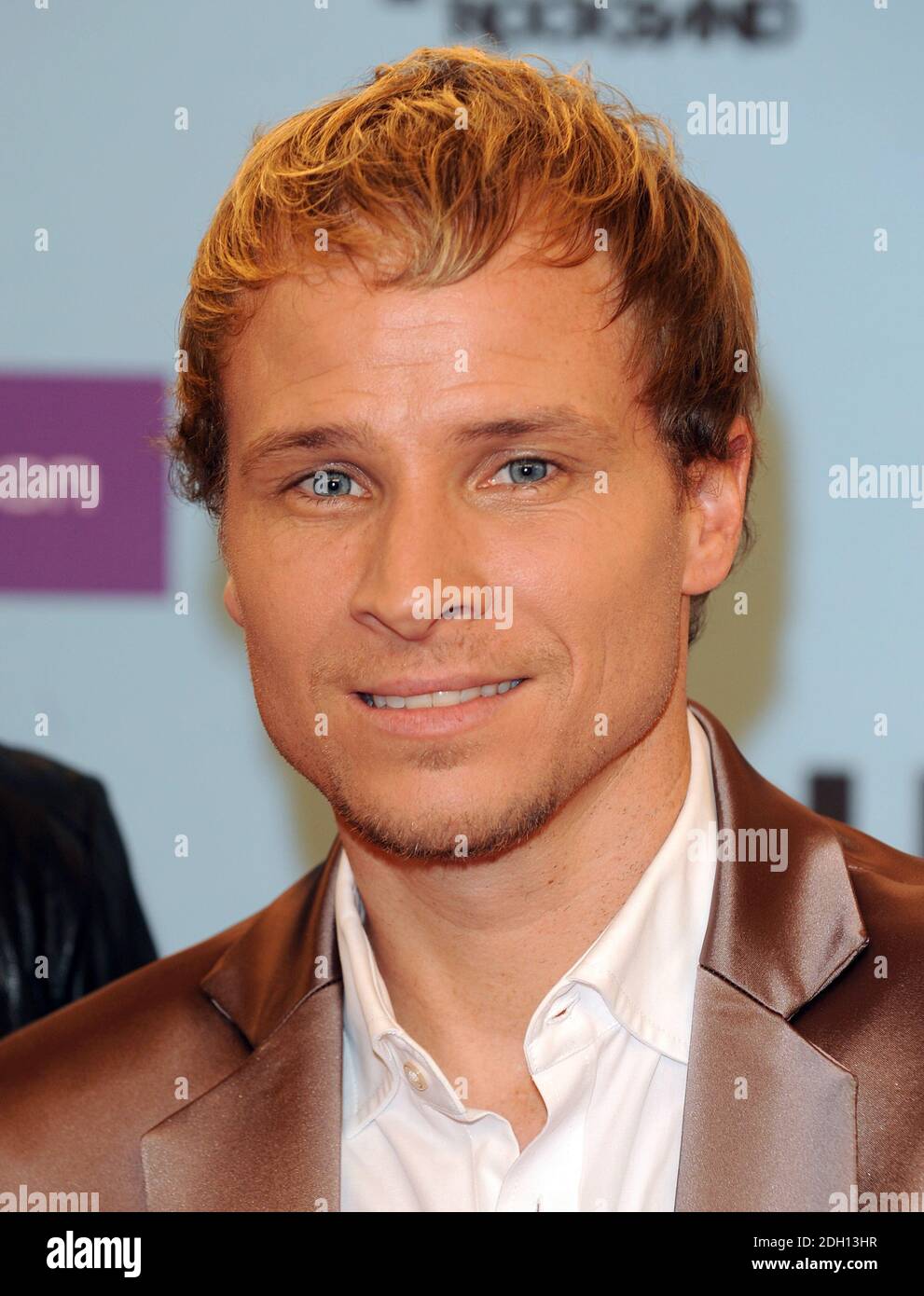 Brian Littrell dei Backstreet Boys in arrivo per i MTV Europe Music Awards 2009 all'O2 World di Berlino, Germania. Foto Stock