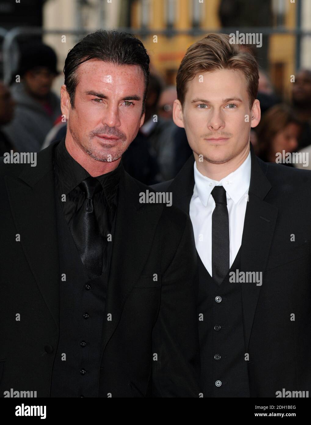 Gary Stretch e Lee Ryan arrivano al World Premiere of the Heavy, The Odeon West End Cinema, Leicester Square, Londra. Foto Stock