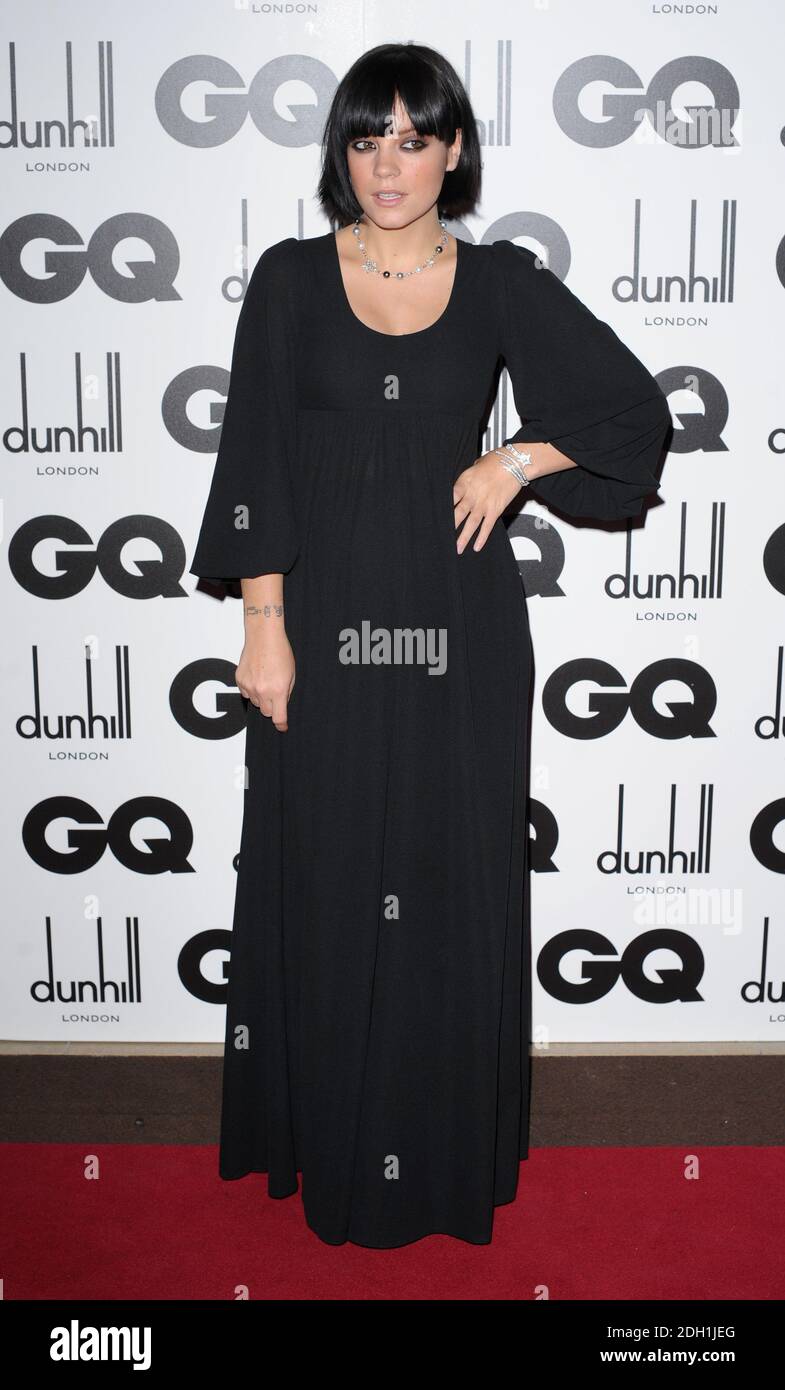 Lily Allen arriva al GQ Men of the Year Awards 2010, The Royal Opera House, Covent Garden, Londra. Foto Stock