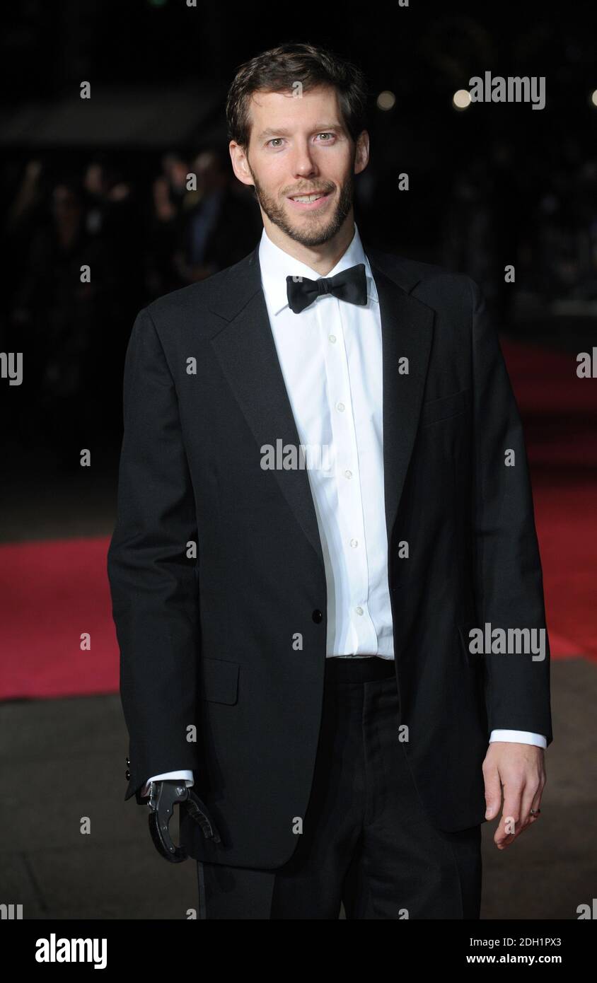 Aron Ralston arrivo al London Film Festival chiusura serata di gala Screening di 127 ore, Odeon Cinema, leicester Square, Londra. Foto Stock