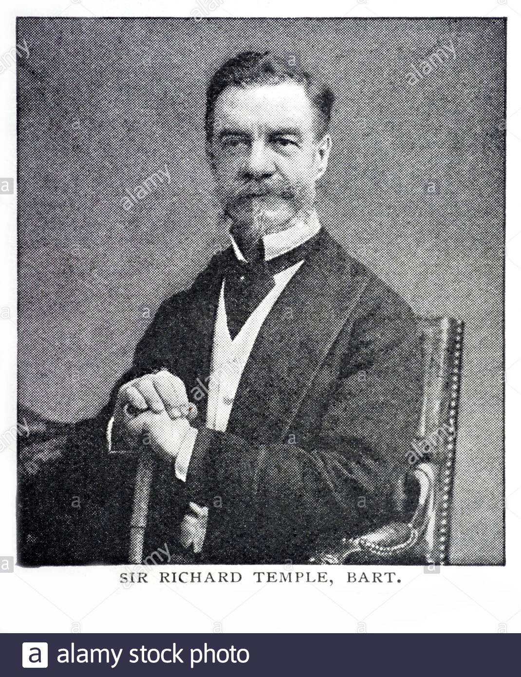 Sir Richard Temple, 1st Baronet, 1826 – 1902, è stato un amministratore dell'India britannica e un politico conservatore Foto Stock