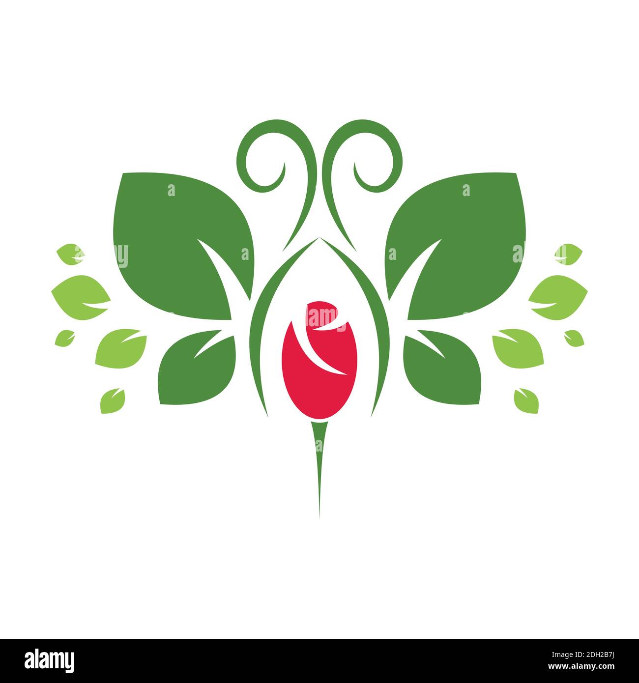 astratto farfalla bellezza fiore logo icona vettore disegno concetto Illustrazione Vettoriale